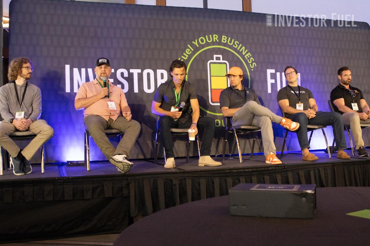 A member panel on stage, May 2026 Mastermind